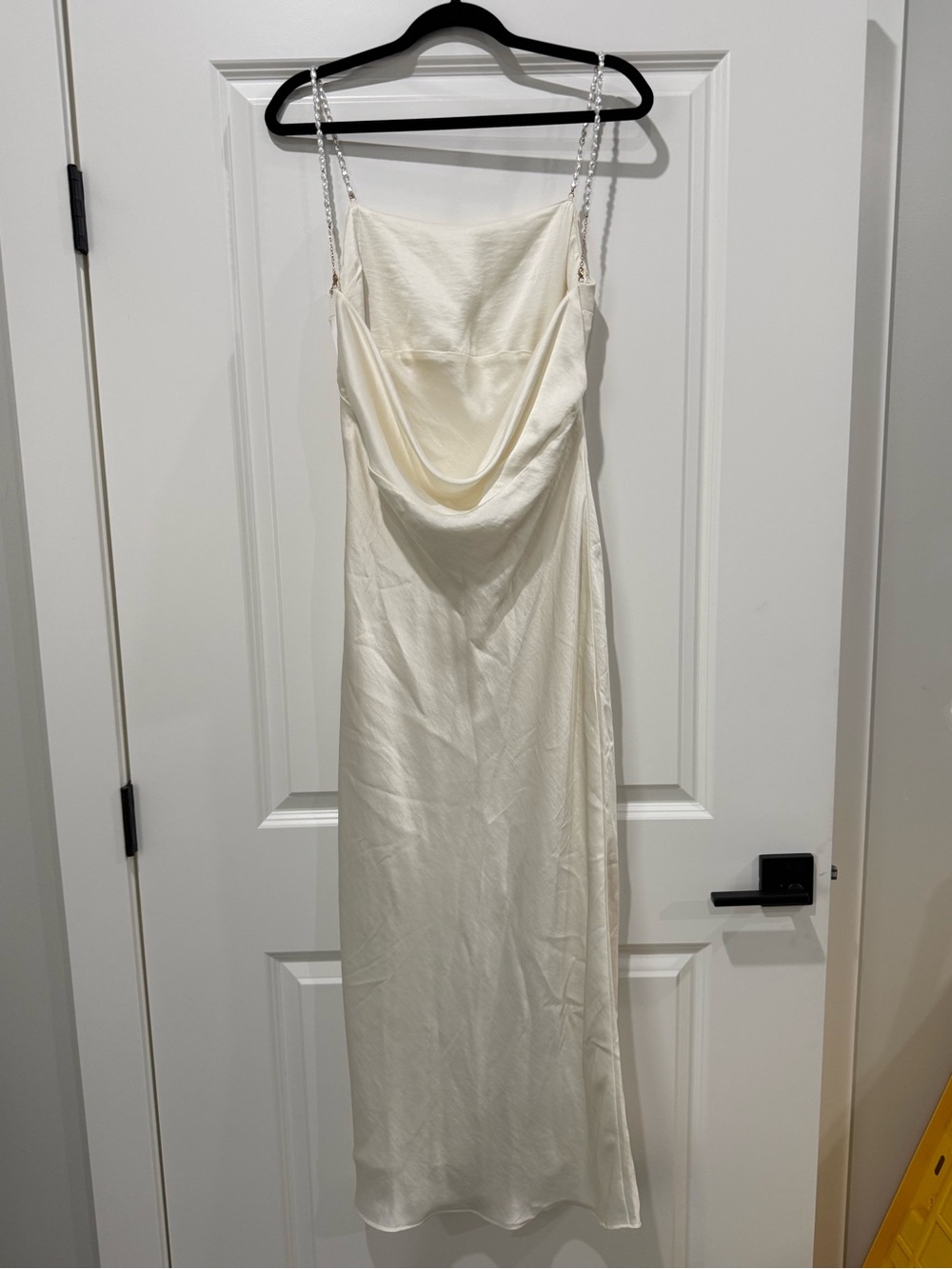 Abercrombie Faux Pearl Strap Maxi Dress M - Picture 3 of 5